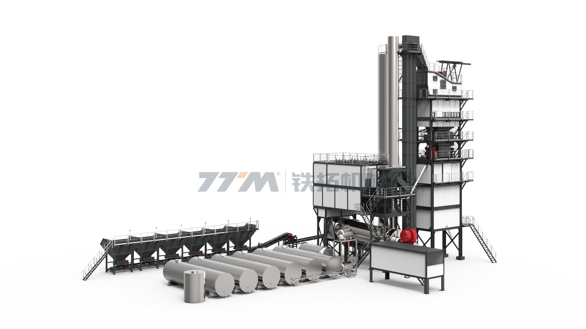 LB800 64TPH Small Batch Asphalt Mixing Plant