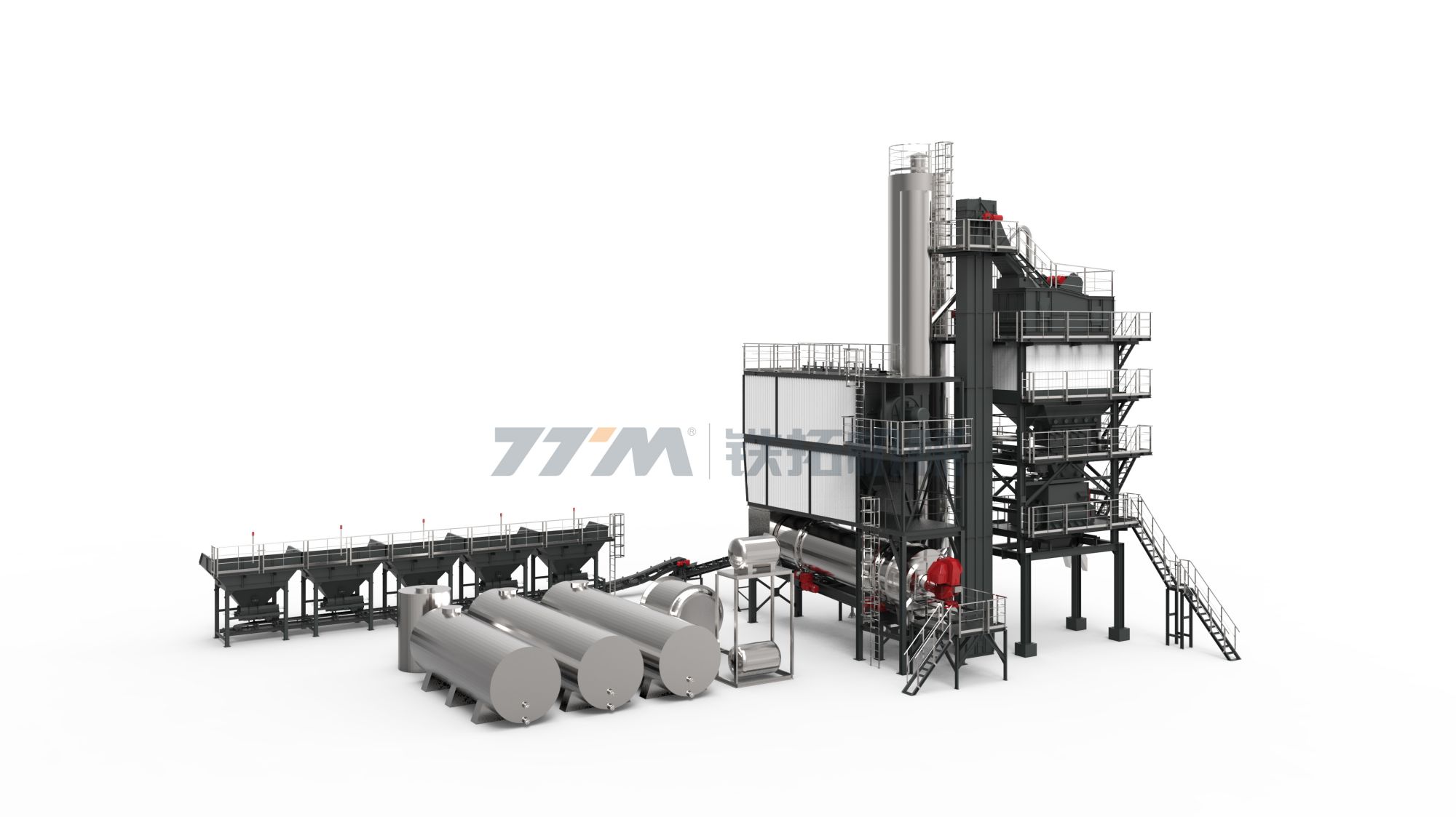 LB1000 80TPH Asphalt Batch Mix Plant